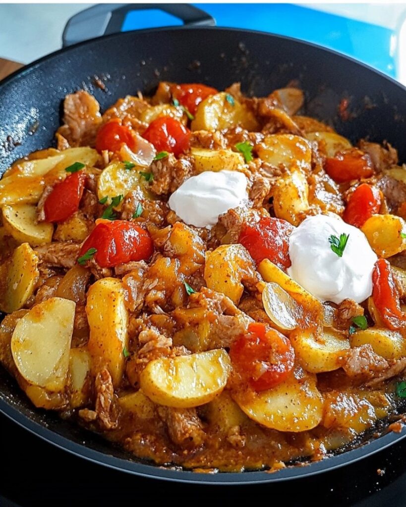Syc_ca_Patelnia_Ziemniaczano_Paprykowa_z_Mi_sem_Mielonym_i_Cr_me_Fra_che___Idealny_Pomys__na_Obiad_ Syc_ca_Patelnia_Ziemniaczano_Paprykowa_z_Mi_sem_Mielonym_i_Cr_me_Fra_che___Idealny_Pomys__na_Obiad_