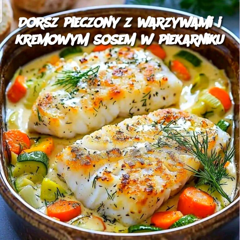 Dorsz_pieczony_z_warzywami_i_kremowym_sosem_w_piekarniku