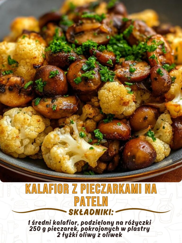 Kalafior_z_pieczarkami_na_patelni Kalafior_z_pieczarkami_na_patelni