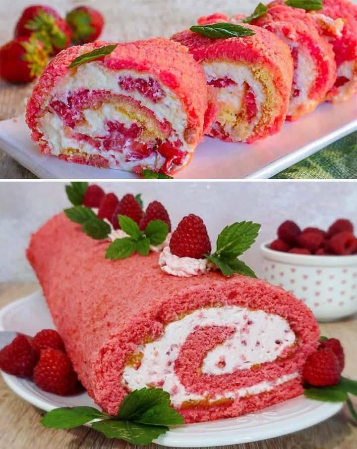 Ciasto_truskawkowe_z_mascarpone_w_roladzie Ciasto_truskawkowe_z_mascarpone_w_roladzie