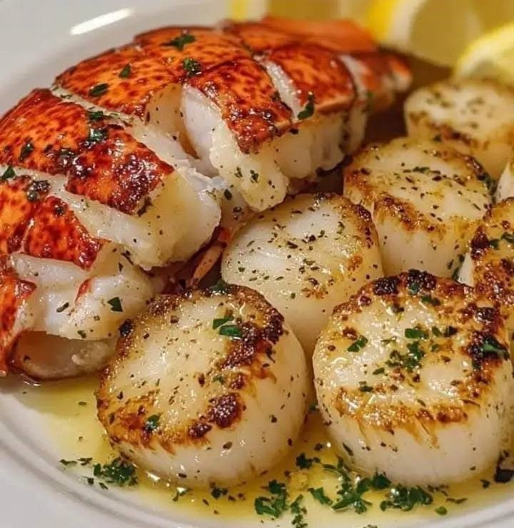 WOULD_YOU_EAT_THIS_GARLIC_BUTTER_LOBSTER_AND_SCALLOPS WOULD_YOU_EAT_THIS_GARLIC_BUTTER_LOBSTER_AND_SCALLOPS