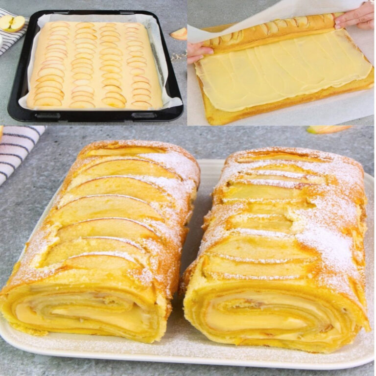 Rolada_jab_kowa__prosty_deser_o_delikatnym_smaku__Link_znajdziesz_w_komentarzu__See_more