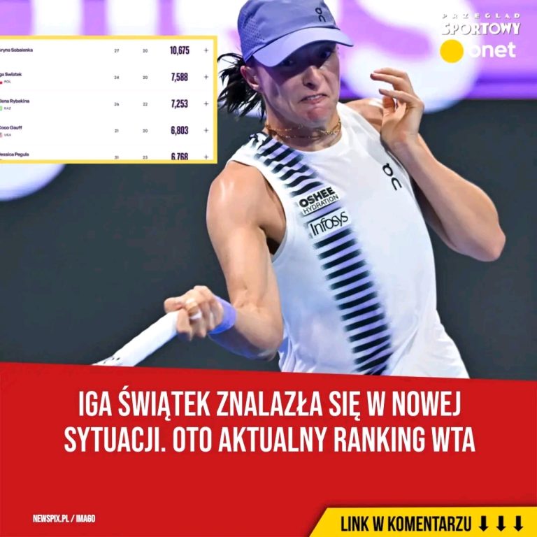 Iga__wi_tek_wci___na_drugim_miejscu_w_rankingu_WTA__ale_sytuacja_za_jej_plecami_staje_si__coraz_bardziej_napi_ta__Co_to_oznacza_dla_Polki_