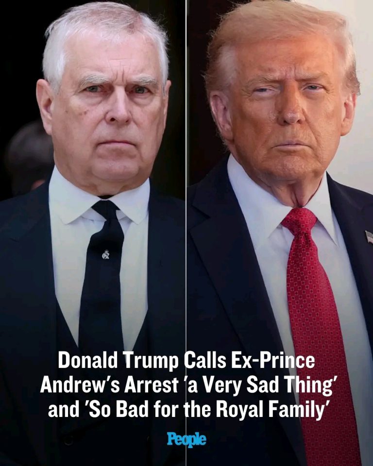 President_Donald_Trump_called_the_arrest_of_former_Prince_Andrew_a__very_sad_thing__after_he_was_taken_into_police_custody_on_Thursday__Feb__1