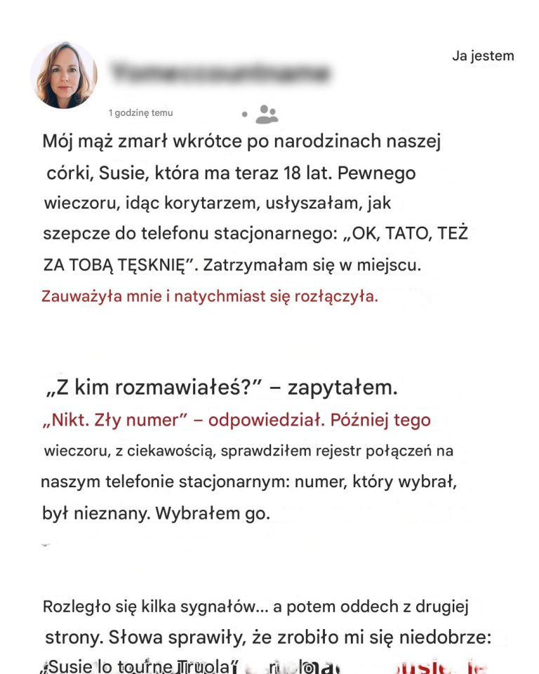 S_ysza_em__jak_moja_c_rka_szepn__a_do_telefonu___T_skni__za_tob___tato____18_lat_temu_pochowa_em_jej_ojca