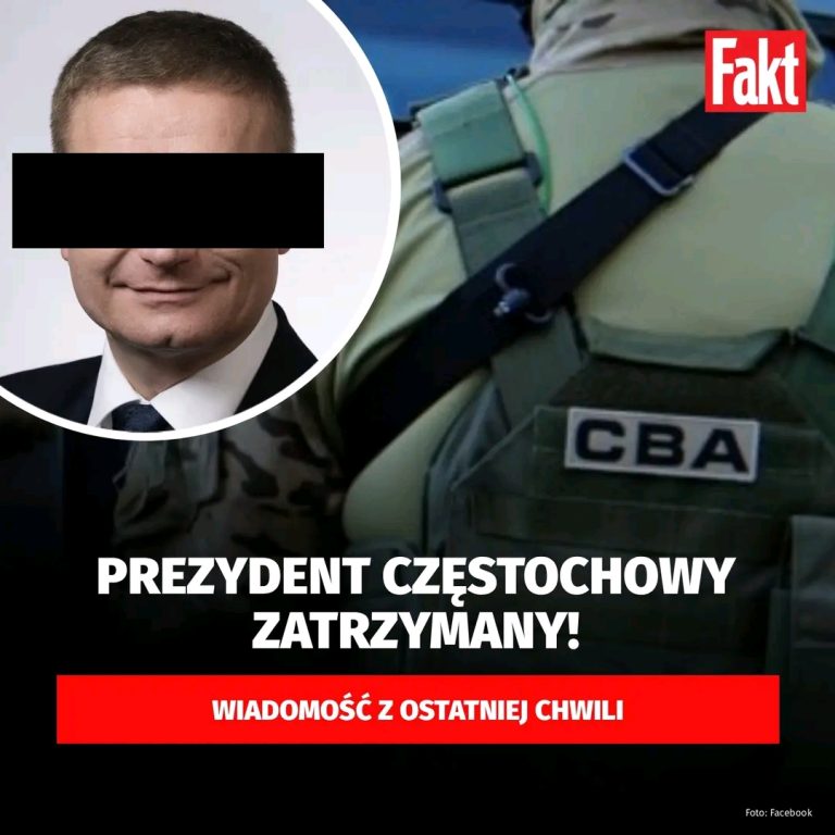 x1f7e5__Pilne__Prezydent_Cz_stochowy_zatrzymany_przez_CBA