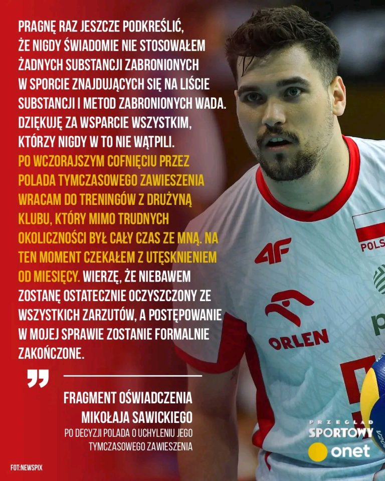 Miko_aj_Sawicki_po_dziewi_ciu_miesi_cach_zawieszenia_wraca_do_trening_w_z_Bogdank__LUK_Lublin__Siatkarz_opublikowa__o_wiadczenie__w_kt_rym_odnosi_si__do_afery_dopingowej_____x27a1___xfe0f_