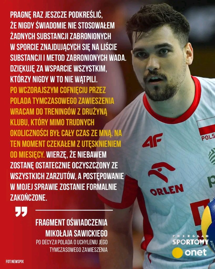 Miko_aj_Sawicki_po_dziewi_ciu_miesi_cach_zawieszenia_wraca_do_trening_w_z_Bogdank__LUK_Lublin__Siatkarz_opublikowa__o_wiadczenie__w_kt_rym_odnosi_si__do_afery_dopingowej_____x27a1___xfe0f_
