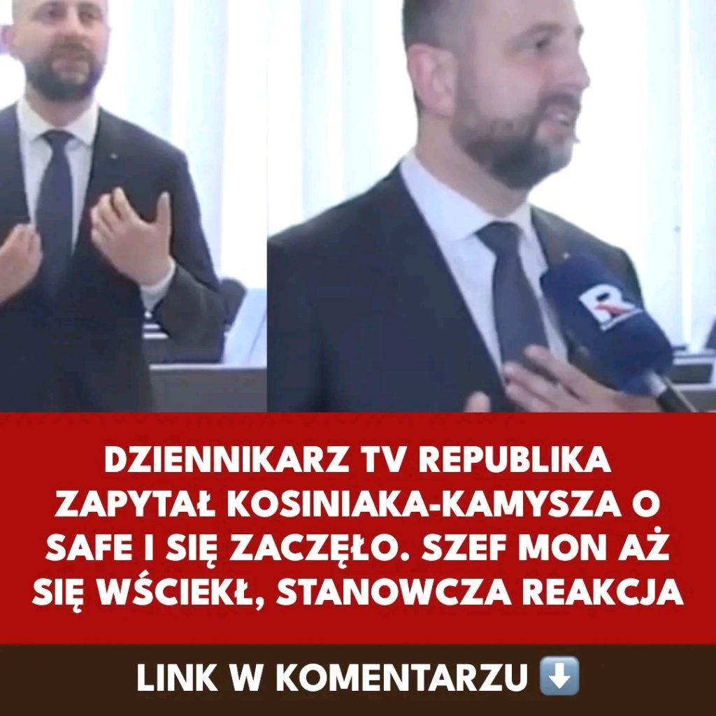 Dziennikarz_TV_Republika_zapyta__Kosiniaka_Kamysza_o_SAFE__Stanowcza_reakcja_szefa_MON